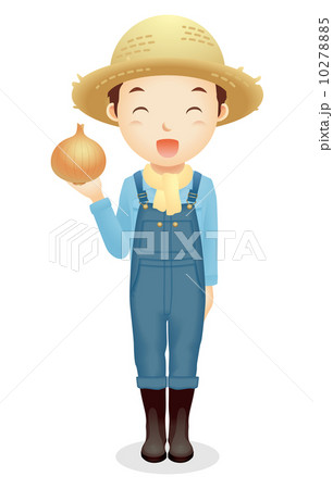 麦藁帽子の男性イラスト 10278885