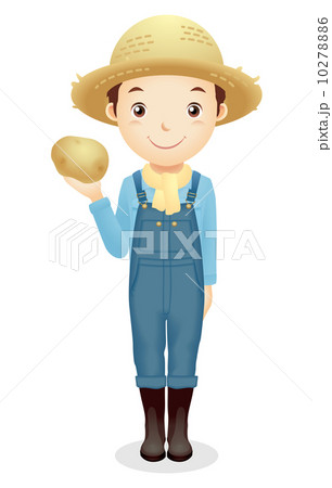 麦藁帽子の男性イラスト 麦藁帽子の男性イラスト 10278886