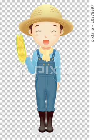麦藁帽子の男性イラスト 麦藁帽子の男性イラスト 10278897