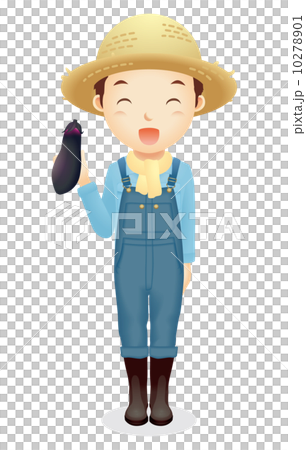 Male illustration of a straw hat 10278901