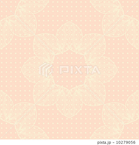 background with lace ornament and dots 10279056