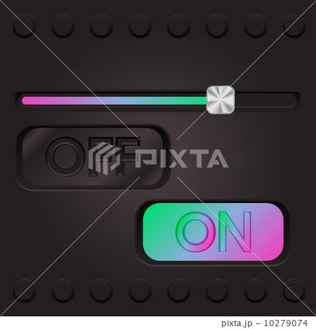 technology web interface with colored slifer 10279074