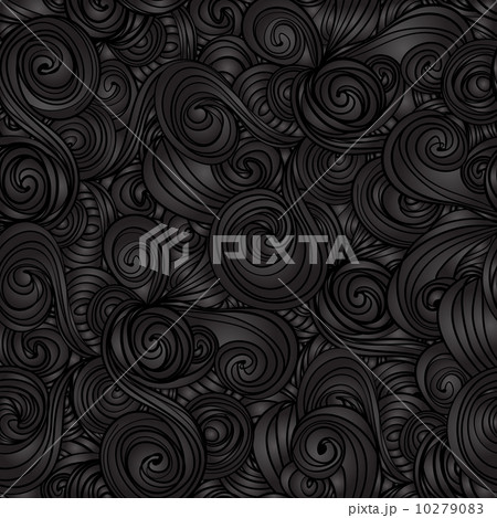 Seamless dark wave hand-drawn pattern 10279083