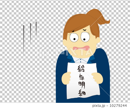 給与明細 新入社員_背景なし 給与明細 新入社員_背景なし 10279244