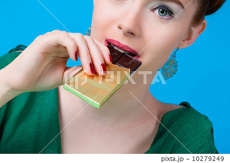 Girl with sweet goodies and candy 10279249