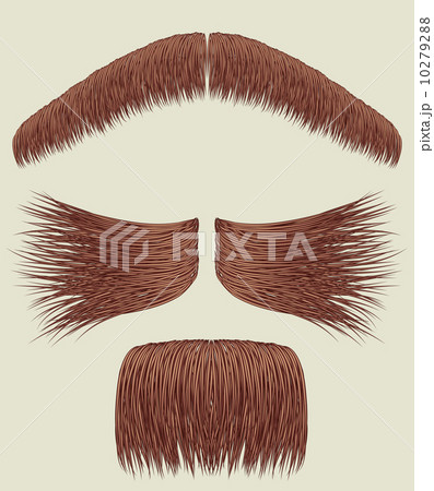 Mustaches for man.Vector collection 10279288
