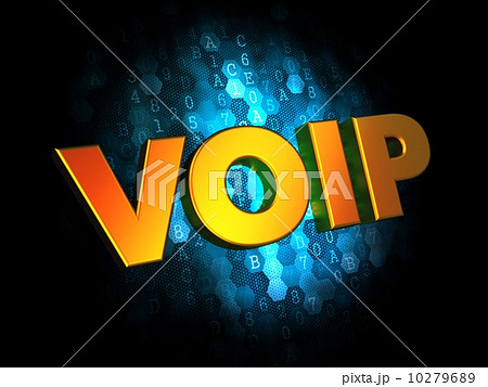 VOIP Concept on Digital Background. 10279689