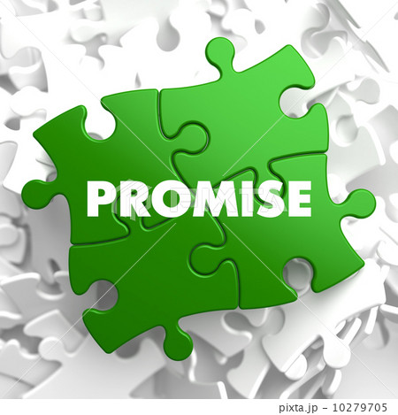 Promise Word on Green Puzzle. 10279705