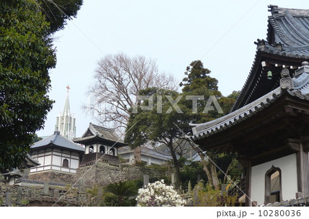 寺院と教会の見える風景 10280036