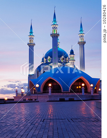 Kul Sharif mosque in Kazan Kremlin at sunset. Russia. Kul Sharif mosque in Kazan Kremlin at sunset. Russia. 10280426
