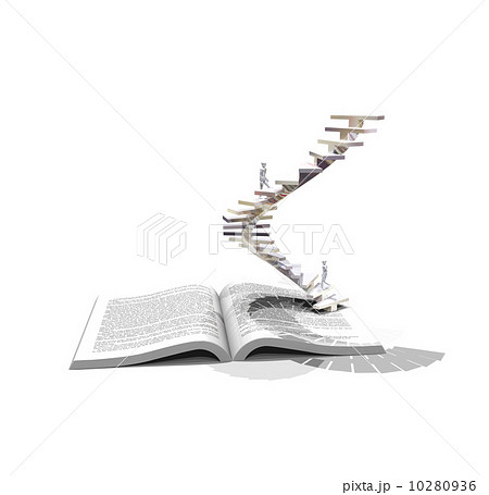 書籍の階段を上る 書籍の階段を上る 10280936