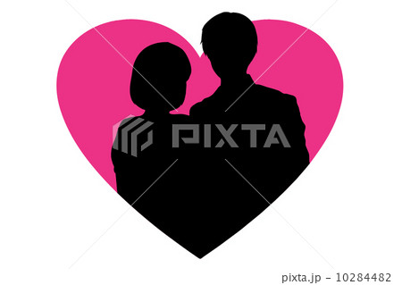 ラブラブのカップルのイラスト素材
