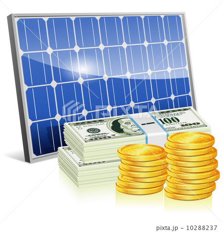 Solar Panel with Money Solar Panel with Money 10288237