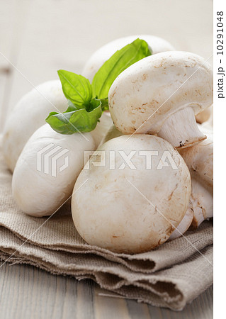 fresh white champignon on wood table fresh white champignon on wood table 10291048