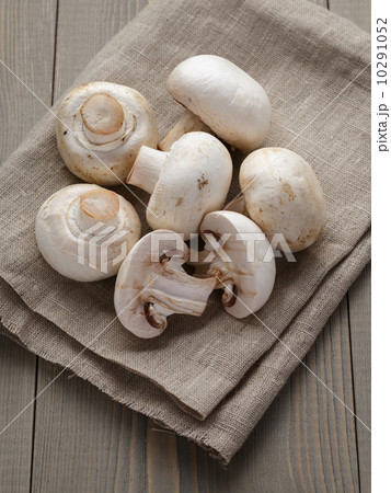 fresh white champignon on wood table fresh white champignon on wood table 10291052