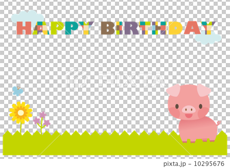 Birthday card animals background 10295676