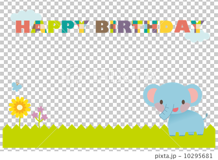 Birthday card animals background 10295681
