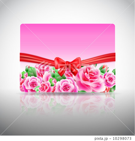Gift card with roses Gift card with roses 10298073