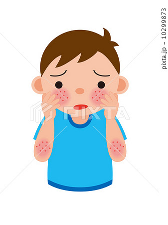 アトピーのイラスト素材