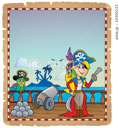 Parchment with pirate ship deck 4 Parchment with pirate ship deck 4 10300225
