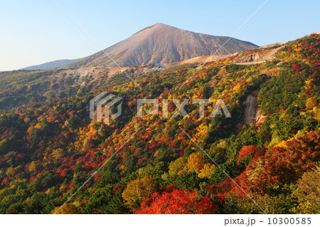 紅葉の天狗ノ庭と吾妻小富士 10300585