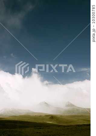 Landscape with mountains and storm clouds 10300785