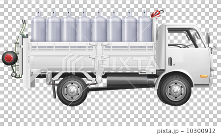lpガス運搬車 白 CG 白背景 lpガス運搬車 白 CG 白背景 10300912