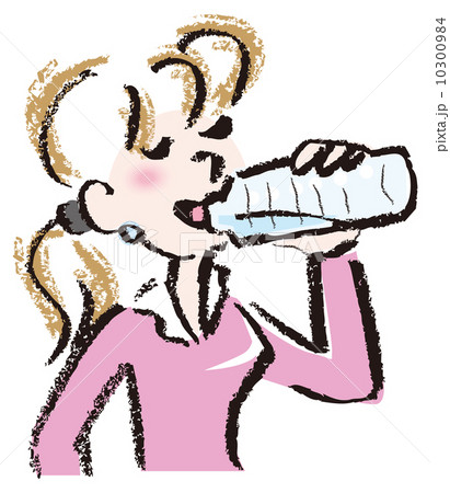 水分をとる女性 10300984