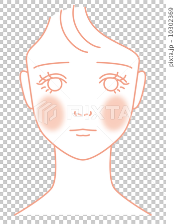 赤ら顔の女性 10302369