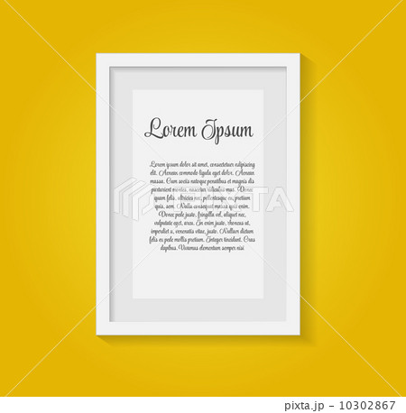 Frame on Wall for Your Text and Images, Vector Illustration 10302867