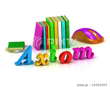 Axiom - 3d inscription bright volume letter and textbooks 10302955