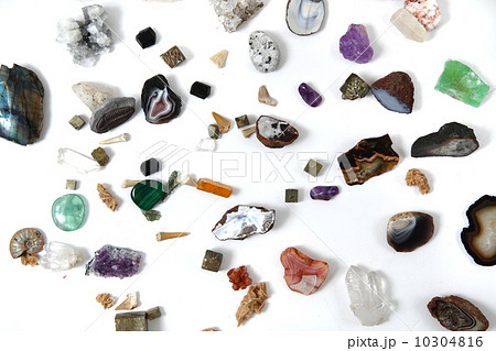 color gems on white background color gems on white background 10304816