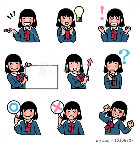 女子生徒の表情 女子生徒の表情 10306207