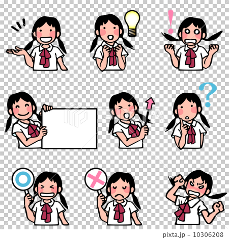 女生的面部表情 女生的面部表情 10306208