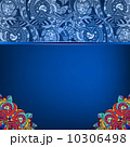 Vintage invitation card on folk background with lace ornament. T 10306498