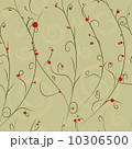 pastel seamless pattern with red berries 10306500