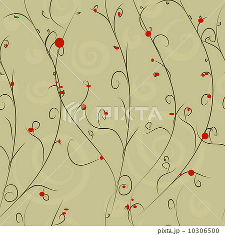 pastel seamless pattern with red berries 10306500
