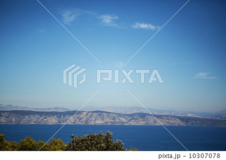 sea summer panorama, blue mountains sea summer panorama, blue mountains 10307078