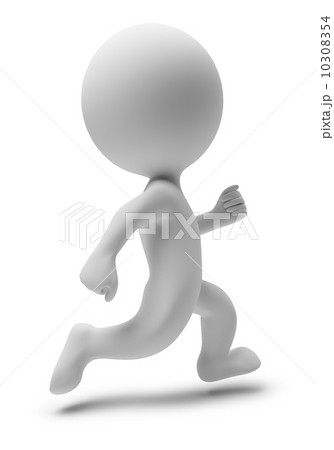 3d small people - run 3d small people - run 10308354