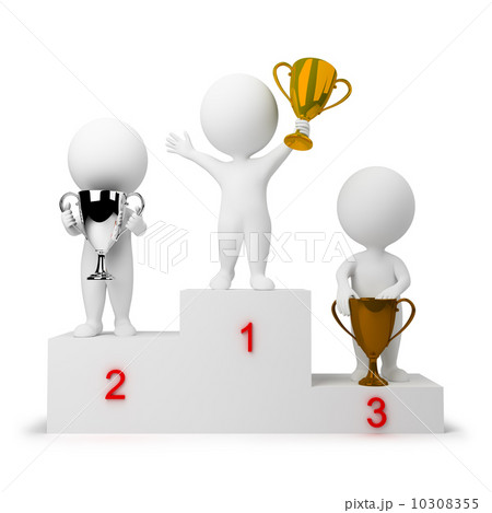 3d small people - rewarding of winners 3d small people - rewarding of winners 10308355