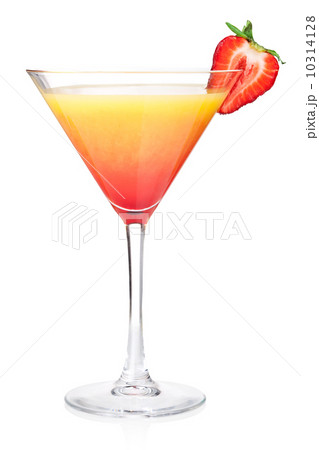 Orange cocktail with strawberry 10314128
