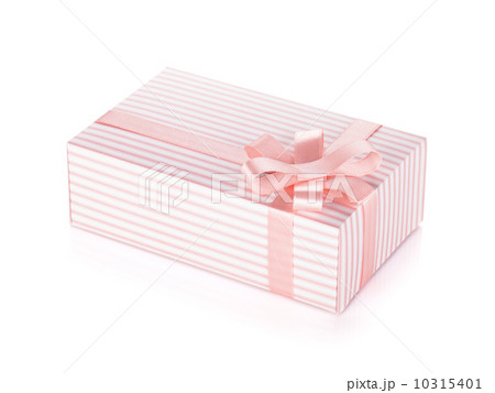 Pink gift box with ribbon and bow 10315401