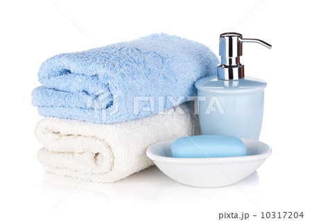 Soap and two towels Soap and two towels 10317204