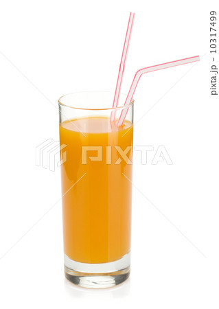 Peach juice in a glass 10317499