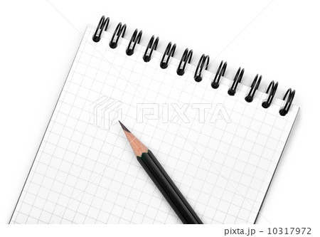 Black pencil on notepad Black pencil on notepad 10317972