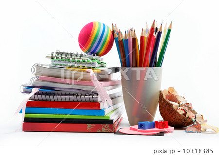 Stationery isolated on white 10318385