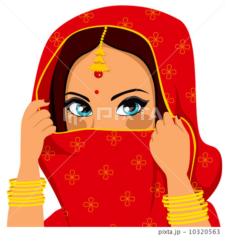 Indian Woman Covering Face Indian Woman Covering Face 10320563