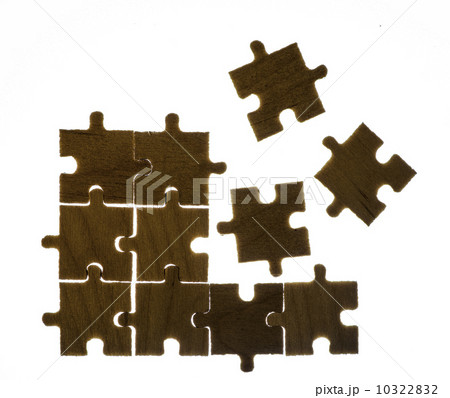 Wooden puzzle and backlight background 10322832