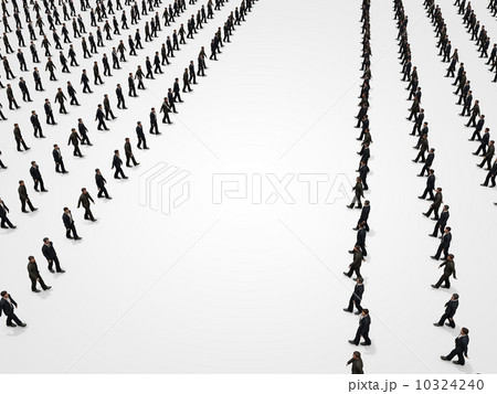 群衆　群集　集合　デモ　集団 10324240