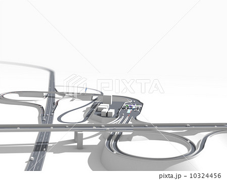 高速道路のイラスト素材